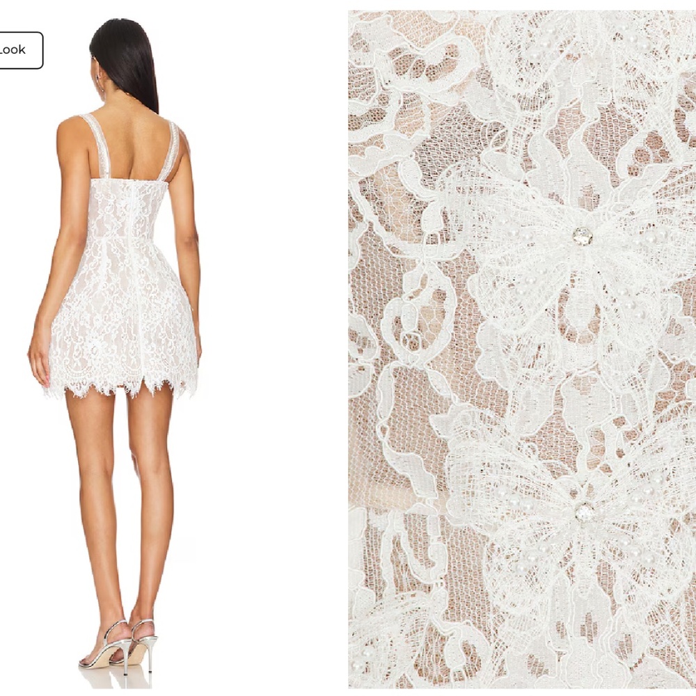 NWOT $950 Bronx and Banco Colette Embellished Rhinestones Mini Dress - Picture 3 of 9